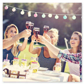 Sommerfest – fröhliche Runde im Vereinsgarten